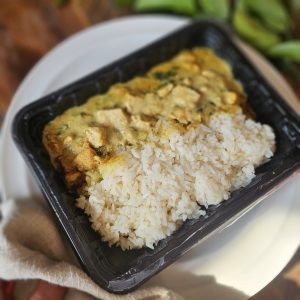 Pollo al curry y espinacas con arroz - Imagen 3